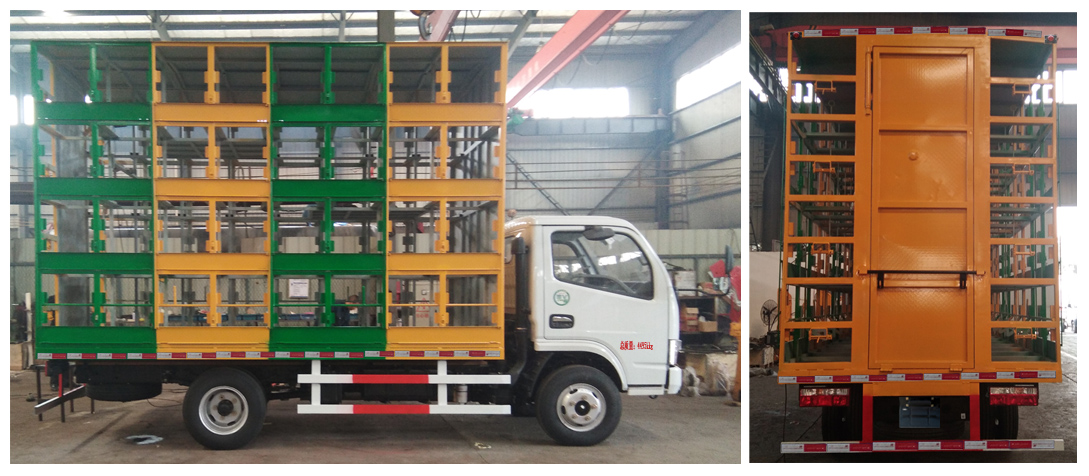 不帶生活間4層，兩邊固定意蜂箱64箱