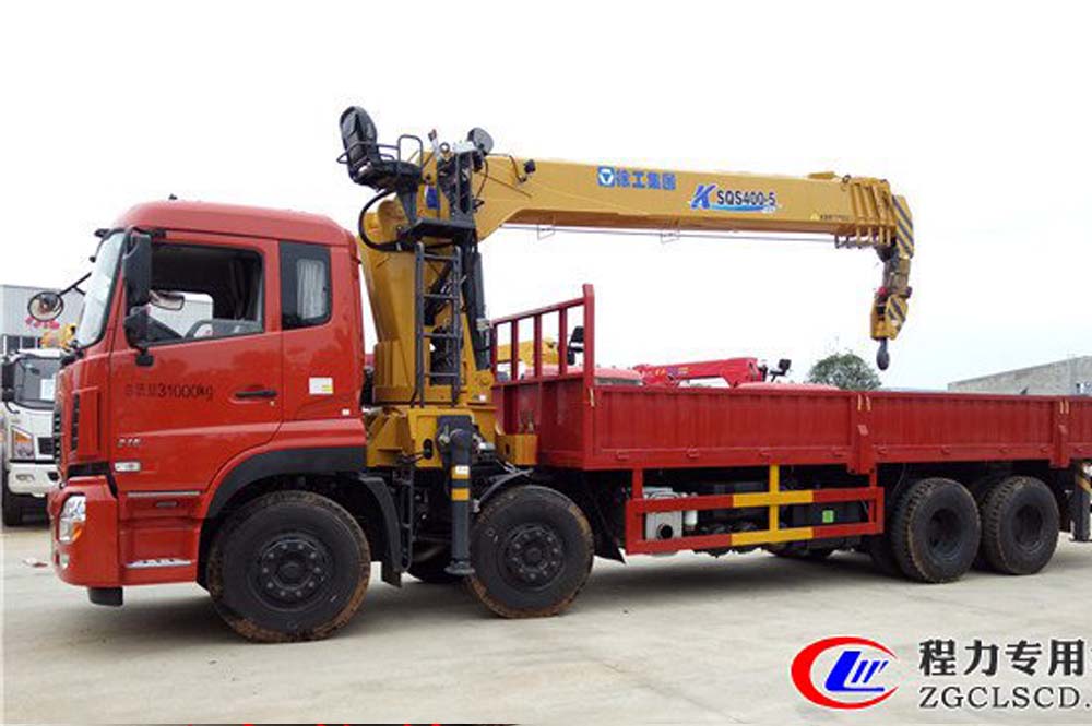 程力14噸東風(fēng)天龍前四后八隨車(chē)吊圖片2