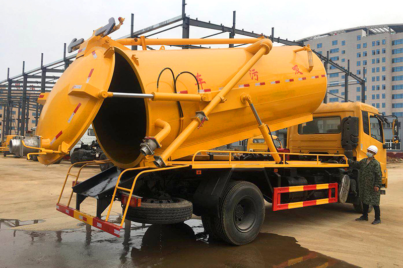 東風天錦國六 12方 吸污車圖片3